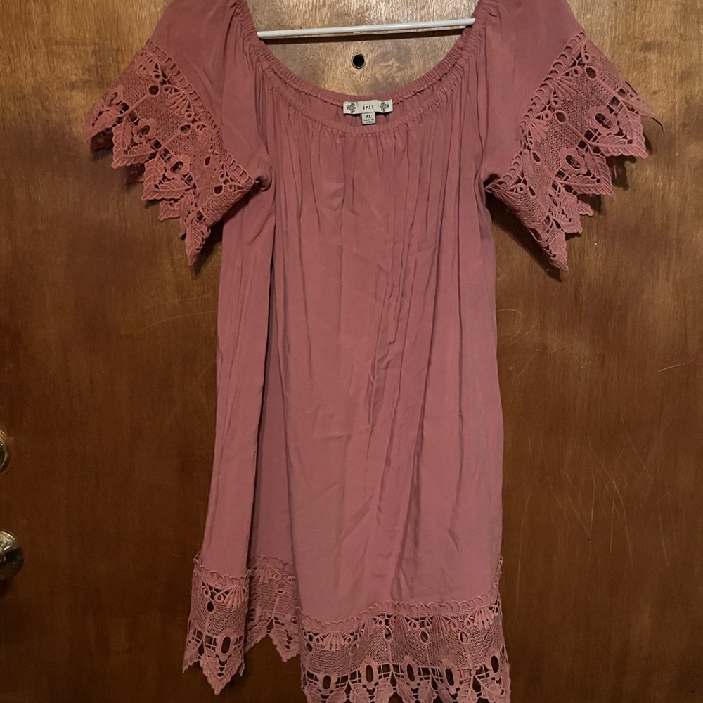 Iris Dusty Rose mini dress